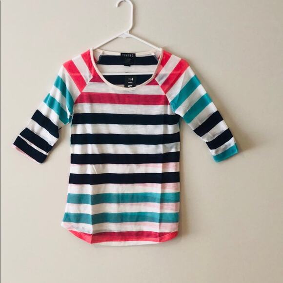 Scoop Neck Top Striped - Picture 6 of 7